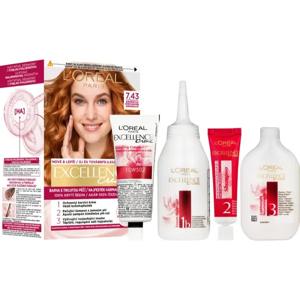 L’Oréal Paris L’Oréal Paris Excellence Creme boja za kosu nijansa 7.43 Blonde Copper 1 kom
