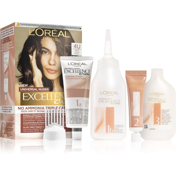 L’Oréal Paris L’Oréal Paris Excellence Universal Nudes trajna boja za kosu nijansa 4U 1 kom
