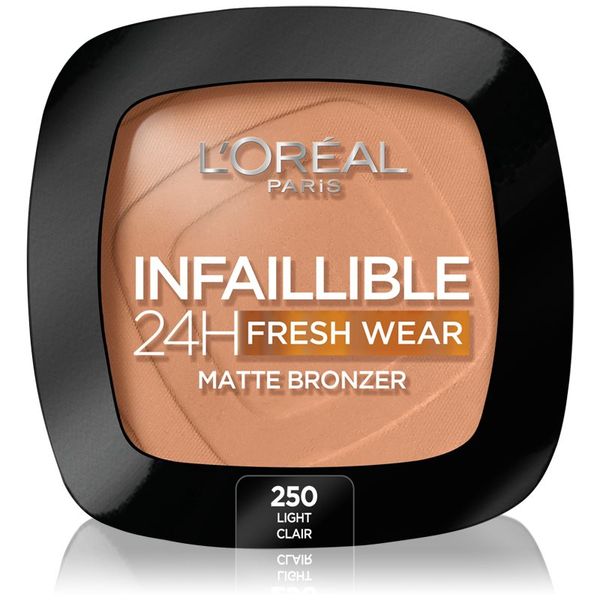 L’Oréal Paris L’Oréal Paris Infaillible Fresh Wear 24h bronzer s mat efektom nijansa 250 Light 9 g