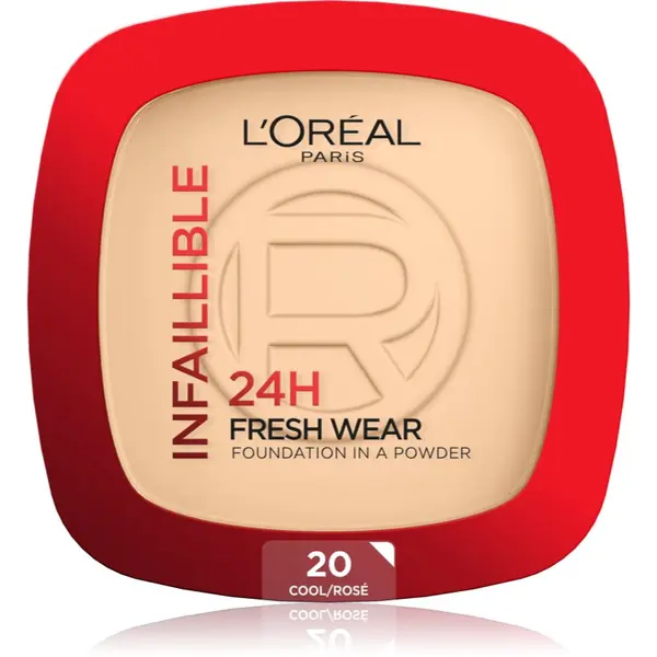 L’Oréal Paris L’Oréal Paris Infaillible Fresh Wear 24h puder u prahu nijansa 20 Cool Rosé 9 g