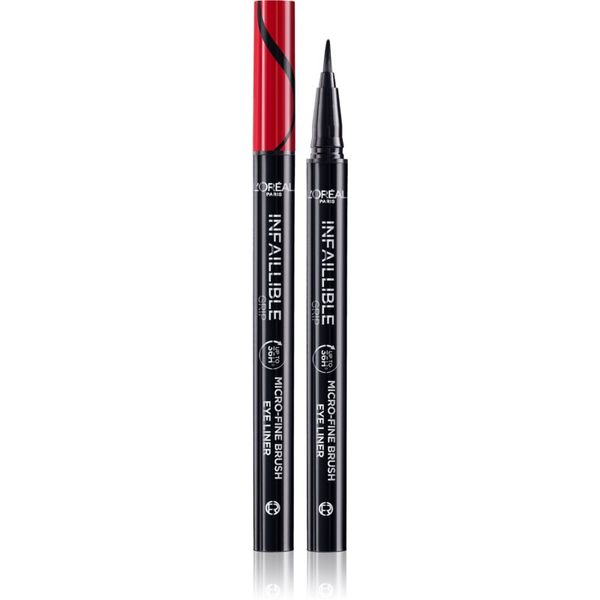 L’Oréal Paris L’Oréal Paris Infaillible Grip 36h Micro-Fine liner tuš za oči u flomasteru nijansa 01 Obsidian black 0,4 g
