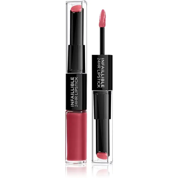 L’Oréal Paris L’Oréal Paris Infallible 24H dugotrajni ruž i sjajilo za usne 2 u 1 nijansa 804 Metro Proof Rose 5,7 g