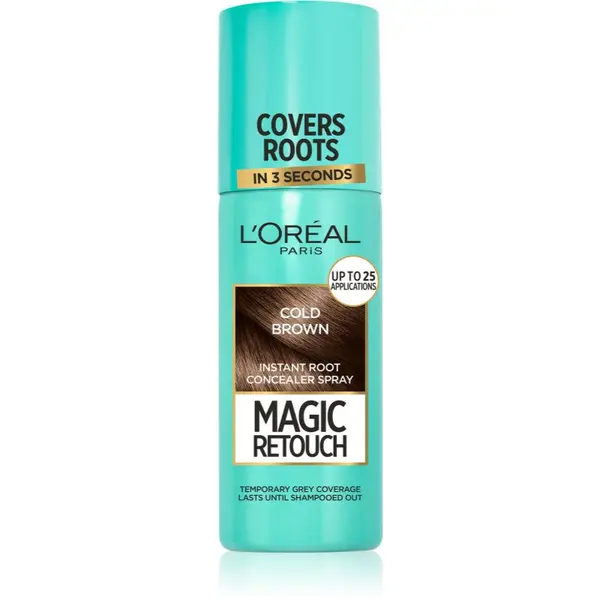L’Oréal Paris L’Oréal Paris Magic Retouch instant sprej za prekrivanje izrasta nijansa Cold Brown 75 ml