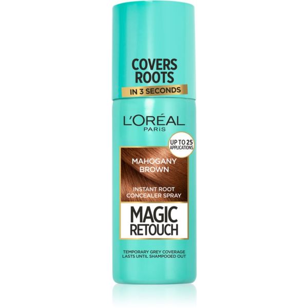 L’Oréal Paris L’Oréal Paris Magic Retouch instant sprej za prekrivanje izrasta nijansa Mahogany Brown 75 ml