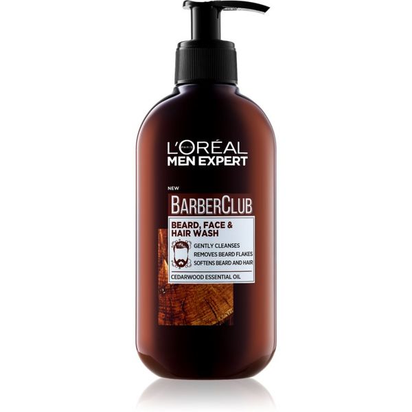 L’Oréal Paris L’Oréal Paris Men Expert Barber Club gel za čišćenje brade, lica i kose 200 ml
