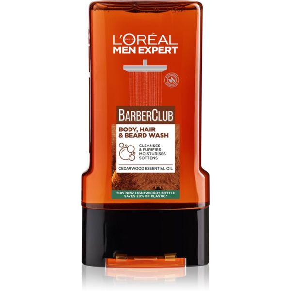 L’Oréal Paris L’Oréal Paris Men Expert Barber Club gel za tuširanje za muškarce za kosu, bradu i tijelo 300 ml