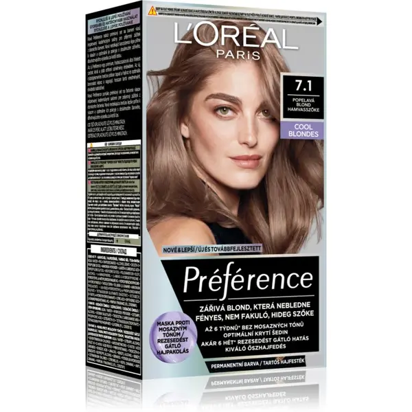 L’Oréal Paris L’Oréal Paris Préférence boja za kosu nijansa 7.1 Ashy Blond 1 kom