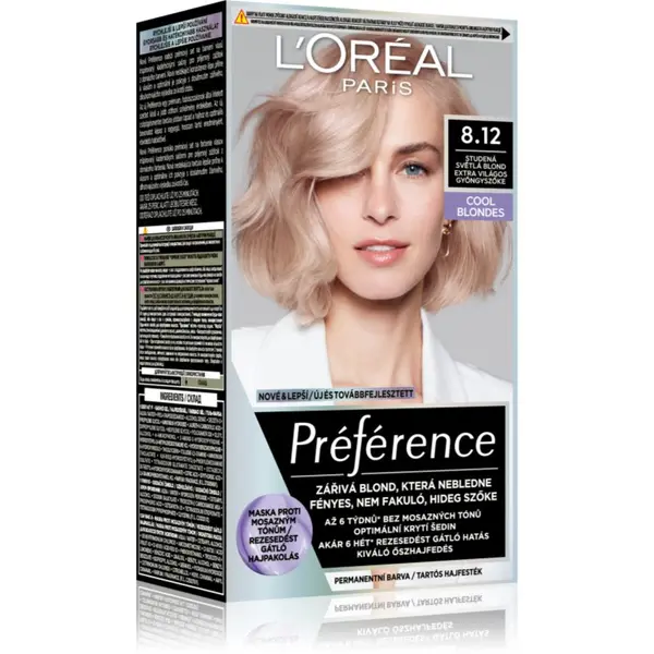 L’Oréal Paris L’Oréal Paris Préférence boja za kosu nijansa 8.12 Light Ash Beige Blonde 1 kom