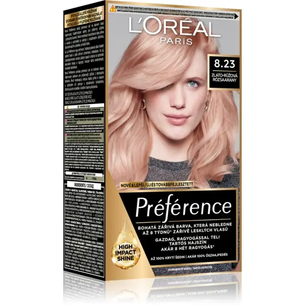 L’Oréal Paris L’Oréal Paris Préférence boja za kosu nijansa 8.23 Medium Rose Gold 1 kom