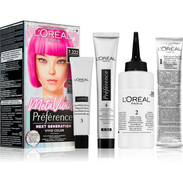 L’Oréal Paris L’Oréal Paris Préférence Meta Vivids polutrajna boja za kosu nijansa 7.222 Meta Pink 1 kom