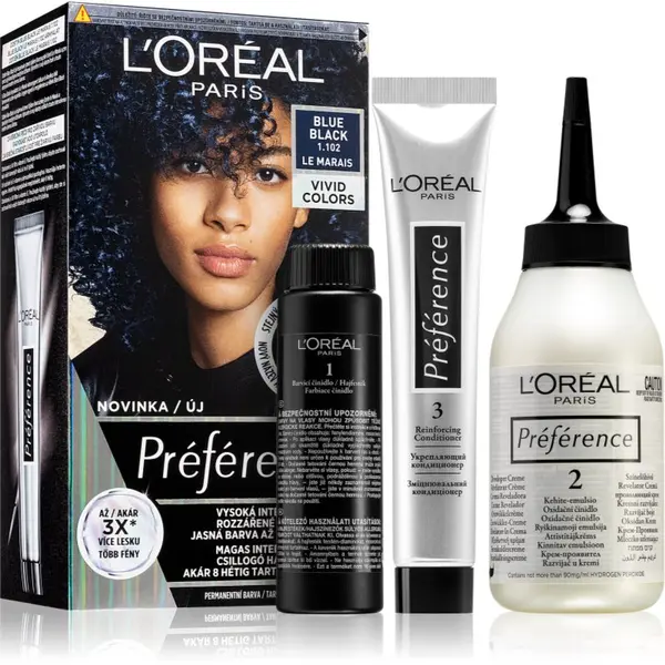 L’Oréal Paris L’Oréal Paris Préférence Vivids boja za kosu nijansa 1.102 blue black 1 kom