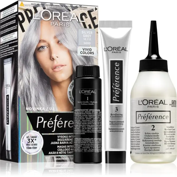 L’Oréal Paris L’Oréal Paris Préférence Vivids boja za kosu nijansa 10.112 silver grey 1 kom
