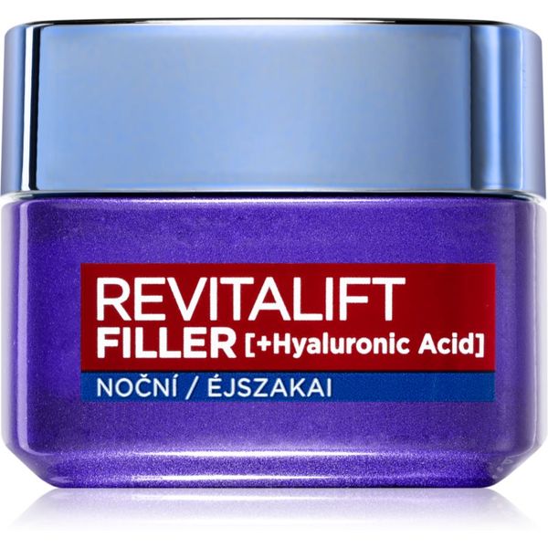 L’Oréal Paris L’Oréal Paris Revitalift Filler noćna krema za popunjavanje protiv starenja 50 ml