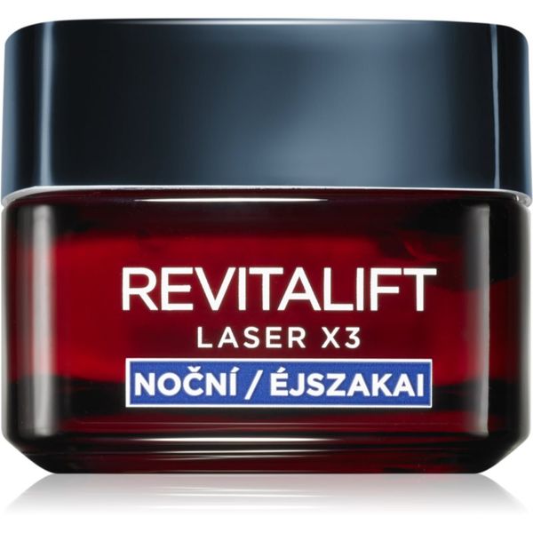 L’Oréal Paris L’Oréal Paris Revitalift Laser X3 noćna krema za regeneraciju protiv starenja lica 50 ml