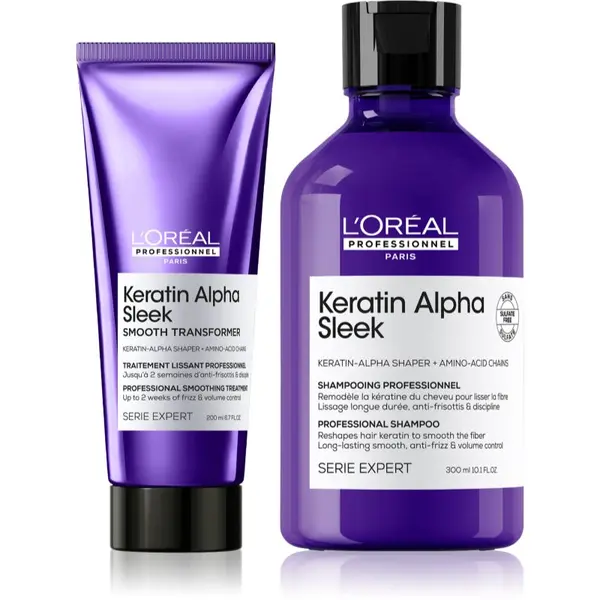L’Oréal Professionnel L’Oréal Professionnel Keratin Alpha Sleek set za zaglađivanje kose