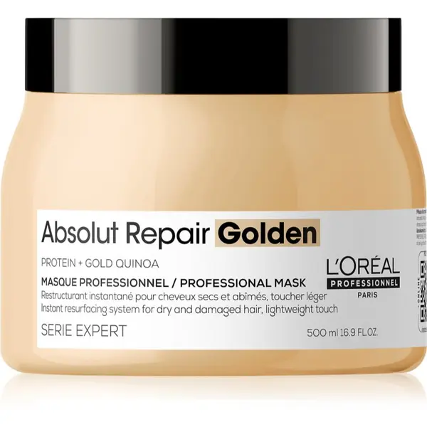 L’Oréal Professionnel L’Oréal Professionnel Serie Expert Absolut Repair Golden regenerirajuća maska za suhu i oštećenu kosu 500 ml