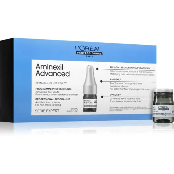 L’Oréal Professionnel L’Oréal Professionnel Serie Expert Aminexil Advanced ampule za rast kose i jačanje korijena 10x6 ml