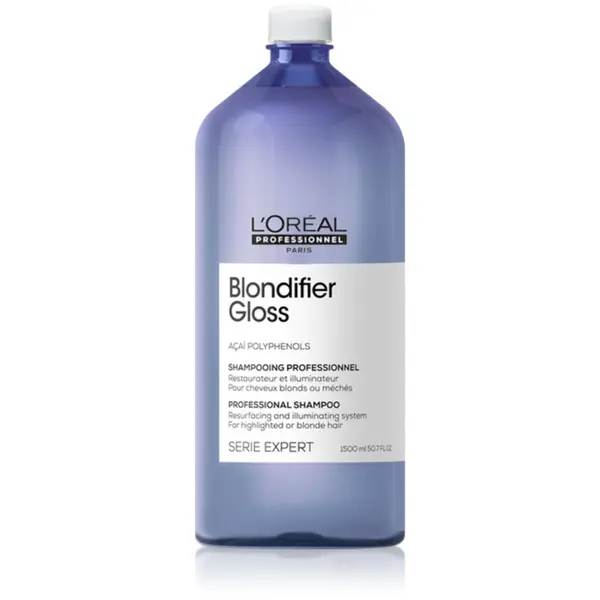 L’Oréal Professionnel L’Oréal Professionnel Serie Expert Blondifier regenerirajući šampon za poljepšanje kose za posvijetljenu, hladno plavu kosu s pramenovima 1500 ml