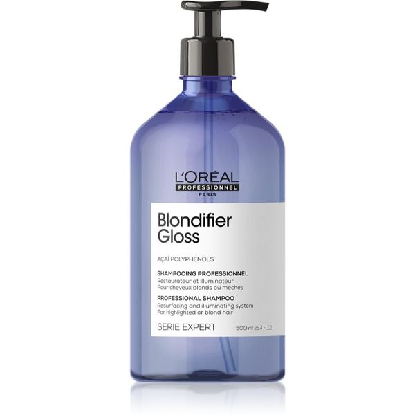 L’Oréal Professionnel L’Oréal Professionnel Serie Expert Blondifier regenerirajući šampon za poljepšanje kose za posvijetljenu, hladno plavu kosu s pramenovima 500 ml