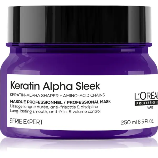 L’Oréal Professionnel L’Oréal Professionnel Serie Expert Keratin Alpha Sleek hranjiva maska za glatke frizure 250 ml