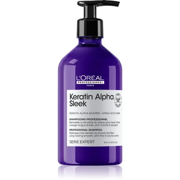 L’Oréal Professionnel L’Oréal Professionnel Serie Expert Keratin Alpha Sleek šampon za glatke frizure 500 ml