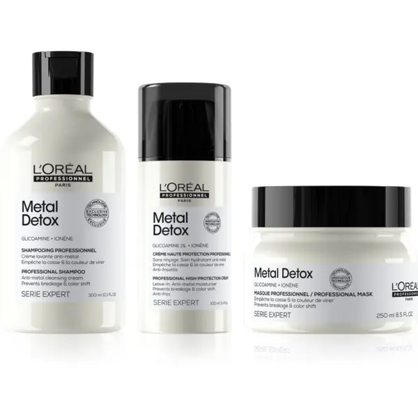 L’Oréal Professionnel L’Oréal Professionnel Serie Expert Metal Detox ekonomično pakiranje za obojenu i oštećenu kosu