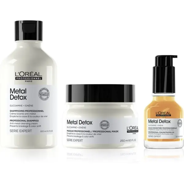 L’Oréal Professionnel L’Oréal Professionnel Serie Expert Metal Detox ekonomično pakiranje za oštećenu kosu