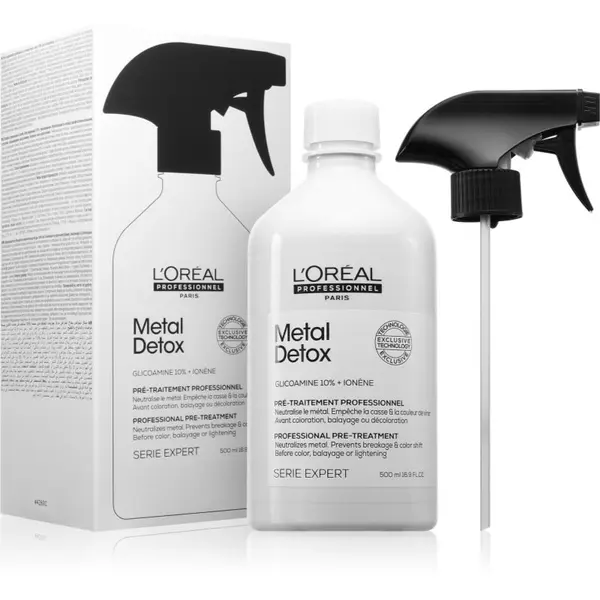 L’Oréal Professionnel L’Oréal Professionnel Serie Expert Metal Detox pripremni sprej za neutralizaciju bakrenih podtonova 10% Glicoamine 500 ml