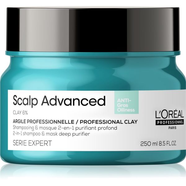 L’Oréal Professionnel L’Oréal Professionnel Serie Expert Scalp Advanced Šampon i maska 2 u 1 za masnu kožu i vlasište 250 ml