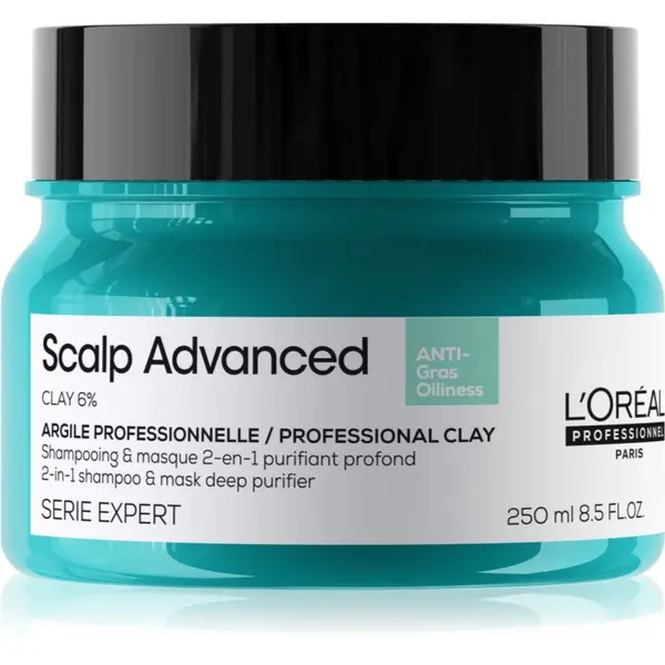 L’Oréal Professionnel L’Oréal Professionnel Serie Expert Scalp Advanced Šampon i maska 2 u 1 za masnu kožu i vlasište 250 ml