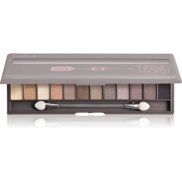 Lovely Lovely Nude Make Up Kit Dark paleta sjenila za oči 13 g