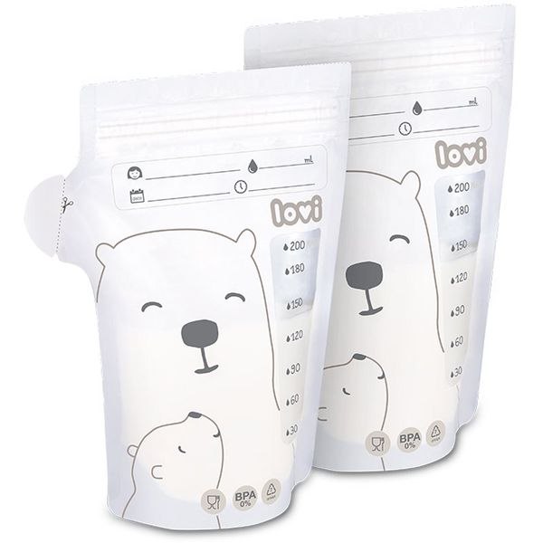LOVI LOVI Buddy Bear vrećica za pohranjivanje majčinog mlijeka 25x200 ml