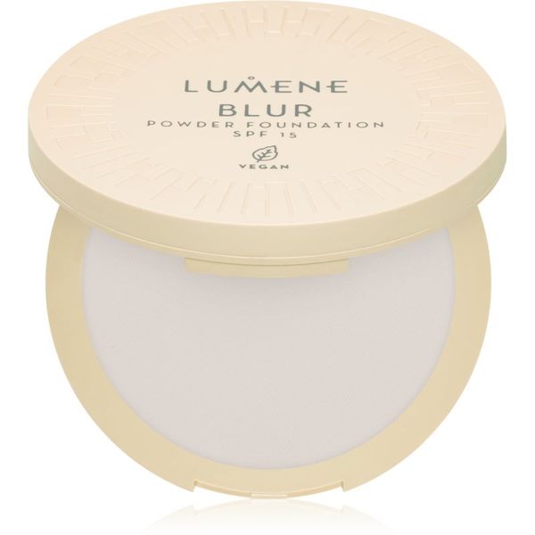 Lumene Lumene Blur kompaktni puder i podloga 2 u 1 SPF 15 nijansa No. 0 10 g
