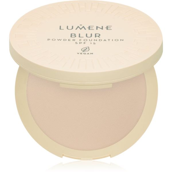 Lumene Lumene Blur kompaktni puder i podloga 2 u 1 SPF 15 nijansa No. 1 10 g