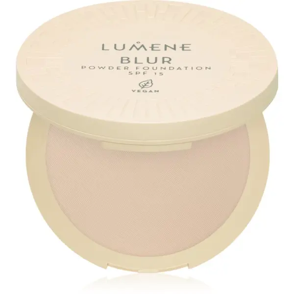 Lumene Lumene Blur kompaktni puder i podloga 2 u 1 SPF 15 nijansa No. 1 10 g
