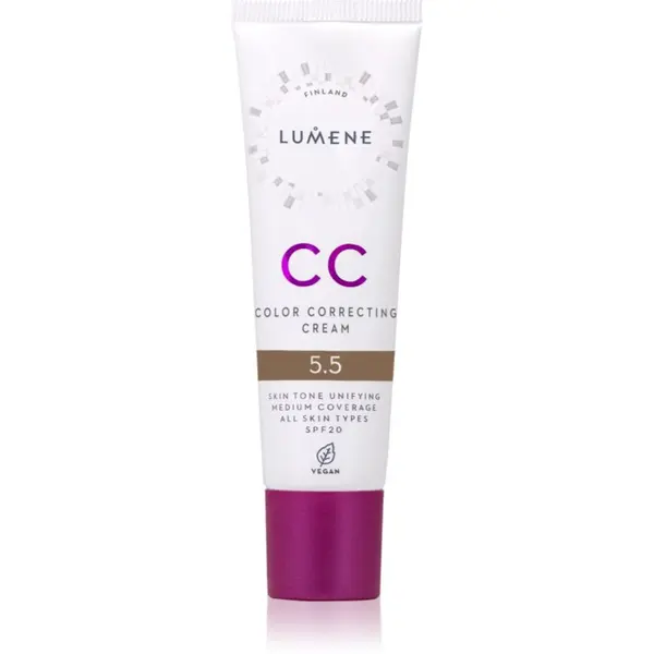 Lumene Lumene CC Color Correcting Cream CC krema za ujednačavanje tena SPF 20 nijansa 5.5 (Cool) 30 ml