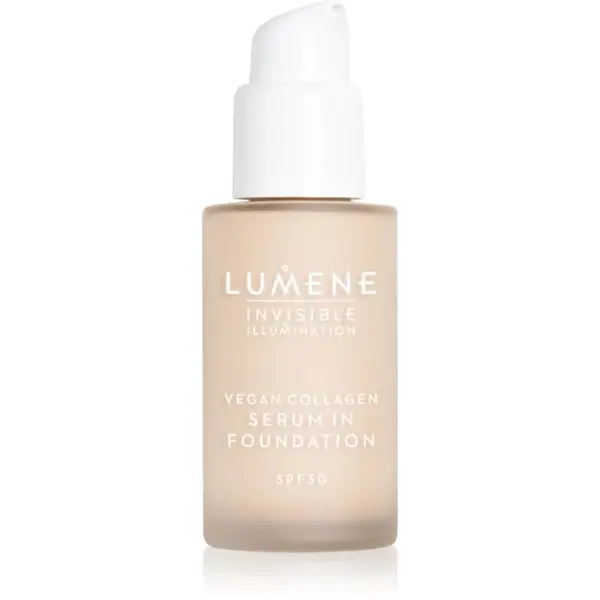 Lumene Lumene Invisible Illumination Vegan Collagen Serum in Foundation lagani puder s hranjivim učinkom SPF 30 00 30 ml