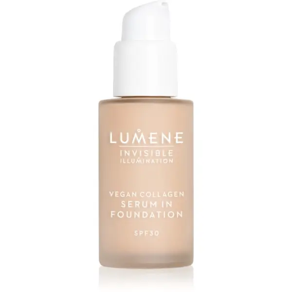 Lumene Lumene Invisible Illumination Vegan Collagen Serum in Foundation lagani puder s hranjivim učinkom SPF 30 1.5 30 ml