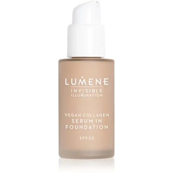Lumene Lumene Invisible Illumination Vegan Collagen Serum in Foundation lagani puder s hranjivim učinkom SPF 30 2 30 ml