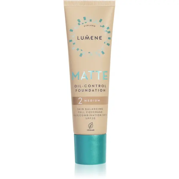 Lumene Lumene Matte Oil-Control matirajući puder SPF 20 nijansa 2 Soft Honey / Medium 30 ml