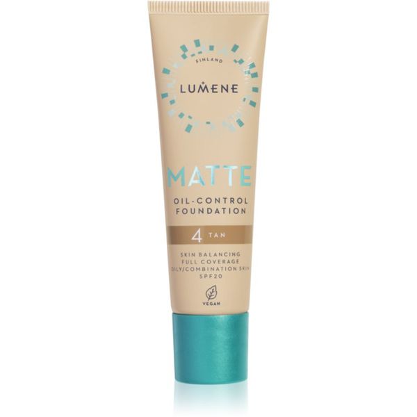 Lumene Lumene Matte Oil-Control matirajući puder SPF 20 nijansa 4 Warm Honey / Tan 30 ml