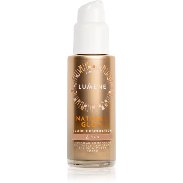 Lumene Lumene Natural Glow posvjetljujući puder za prirodni izgled SPF 20 nijansa 4 Tan (Neutral) 30 ml