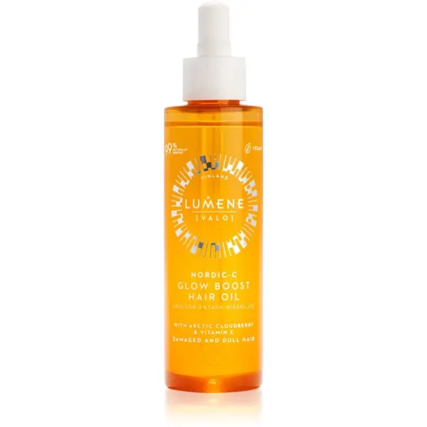 Lumene Lumene Nordic-C [VALO] Glow Boost ulje za jačanje i posvjetljivanje za suhu i oštećenu kosu 75 ml
