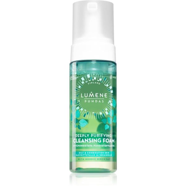 Lumene Lumene PUHDAS Deeply Purifying pjena za čišćenje i skidanje make-upa za mješovitu i masnu kožu 150 ml