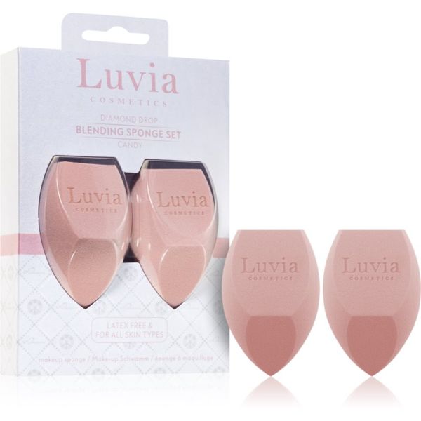 Luvia Cosmetics Luvia Cosmetics Diamond Drop Blending Sponge Set multifunkcionalna spužvica za puder duo boja Candy 2 kom