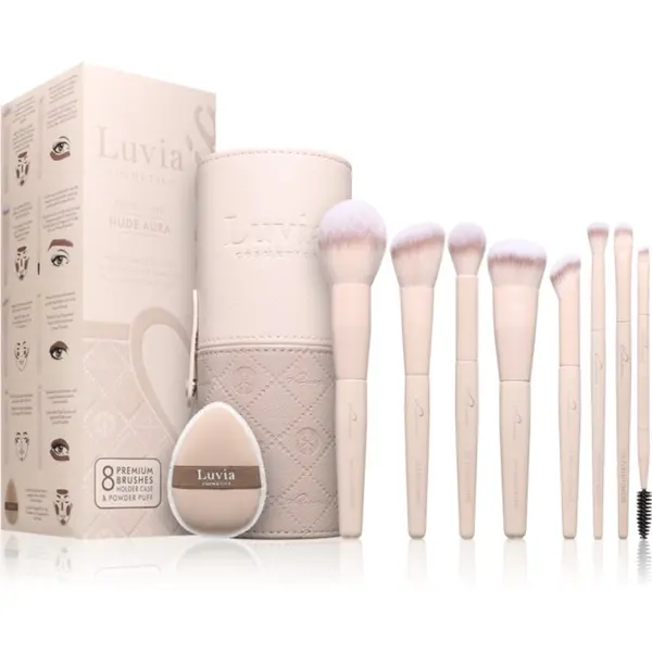 Luvia Cosmetics Luvia Cosmetics Nude Aura set kistova u torbici 11 kom