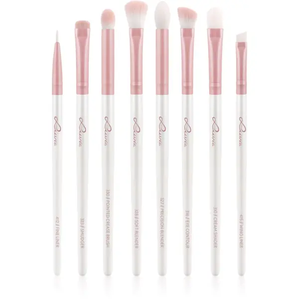 Luvia Cosmetics Luvia Cosmetics Prime Vegan All Eye Want set kistova za oči Candy (Pearl White / Rose) 8 kom