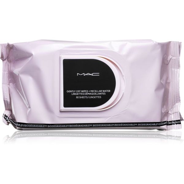 MAC Cosmetics MAC Cosmetics Gently Off Wipes + Micellar Water maramice za skidanje pudera 80 kom