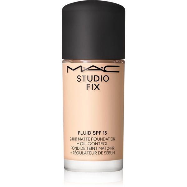 MAC Cosmetics MAC Cosmetics Studio Fix Fluid SPF 15 24HR Matte Foundation + Oil Control Mini matirajući puder SPF 15 nijansa NC10 15 ml