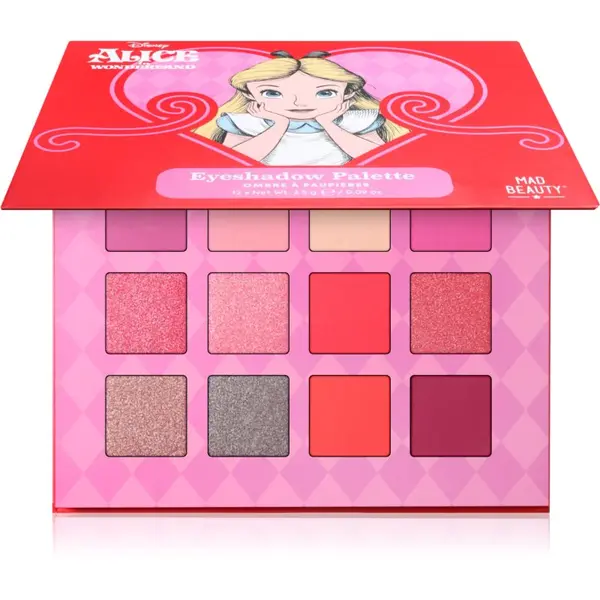 Mad Beauty Mad Beauty Alice in Wonderland paleta sjenila za oči 12x2.5 g